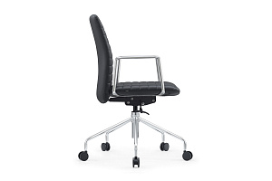 Кресло офисное RV Design LINO B2410 Черная экокожа фото