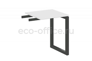 Приставной элемент на О-образном м/к METAL SYSTEM QUATTRO 5x5 50БО.ПР-1 Белый / Антрацит металл фото