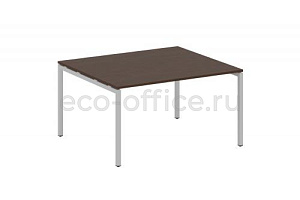 Стол переговорный (1 столешница) METAL SYSTEM QUATTRO 4x4 40БП.ПРГ-1.3 Венге Цаво / Серый металл фото