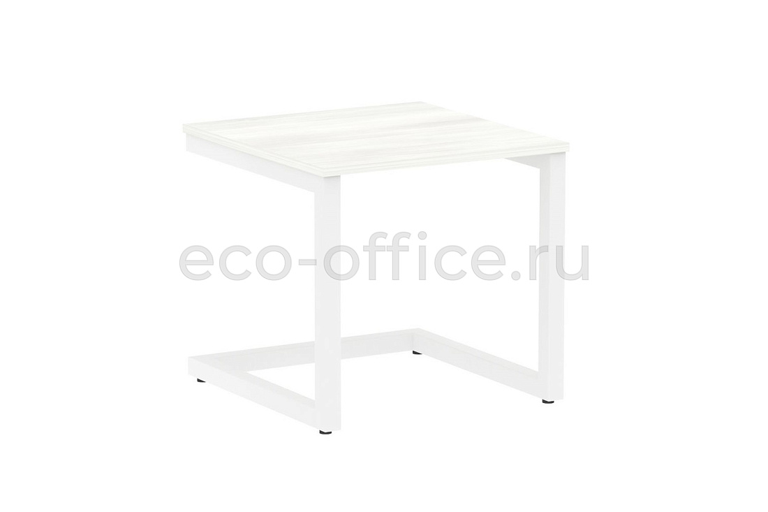 Стол журнальный на металлокаркасе HomeOffice VR.SP-2-58.G white Снежная Патина / Белый металл  стоимость