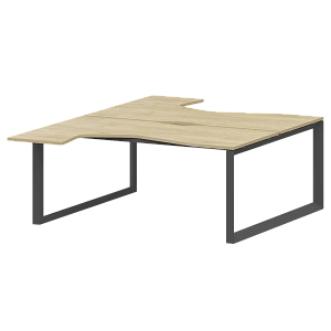 Бенч эргономичный на 2 рабочих места на металлокаркасе Protech НТМП.О.Б2-060 Баттл Рок/Антрацит фото