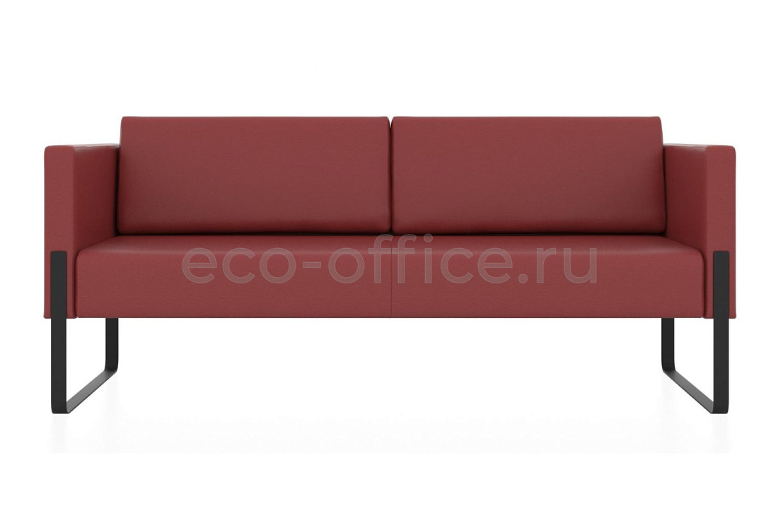 Трехместный диван ТРЕНД экокожа Euroline 960 Красный купить в Москве