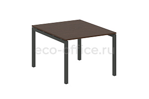 Стол переговорный (1 столешница) METAL SYSTEM QUATTRO 5x5 50БП.ПРГ-1.1 Венге Цаво / Антрацит металл фото