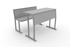 Комплект для первого ряда DESK DKN-1100SPL Серый / Серый металл фото