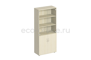 Шкаф для документов со стеклом КОМФОРТ К.379 Дуб Шамони фото
