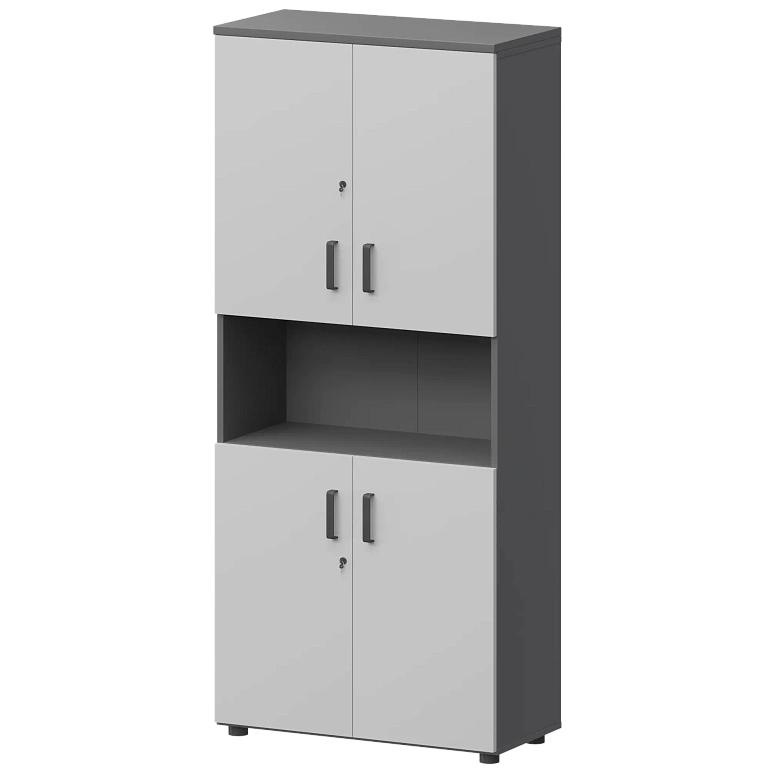 шкаф protech смш-58д4 тип1 графит/белый фото