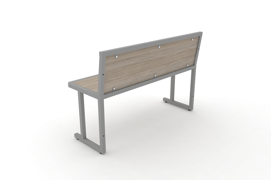 Скамья учебная двухместная DESK DK-1100L Дуб Аттик / Серый Металл  стоимость