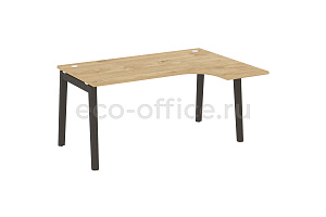 Стол эргономичный правый ONIX WOOD OW.SA-4 (R) Тиквуд Светлый / Дуб Тёмный фото