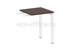 Приставной элемент на П-образном м/к METAL SYSTEM QUATTRO 5x5 50БП.ПР-1 Венге Цаво / Белый металл фото