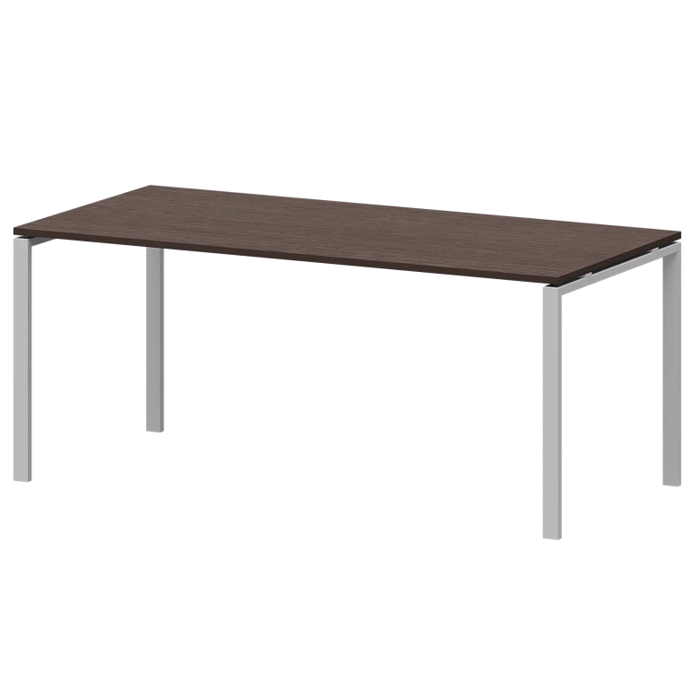 стол на металлокаркасе для заседаний protech ам-0058 дуб венге/белый фото