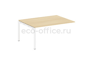 Проходной наборный элемент переговорного стола METAL SYSTEM QUATTRO 5x5 50БП.ППРГ-4 Акация Лорка / Белый металл фото