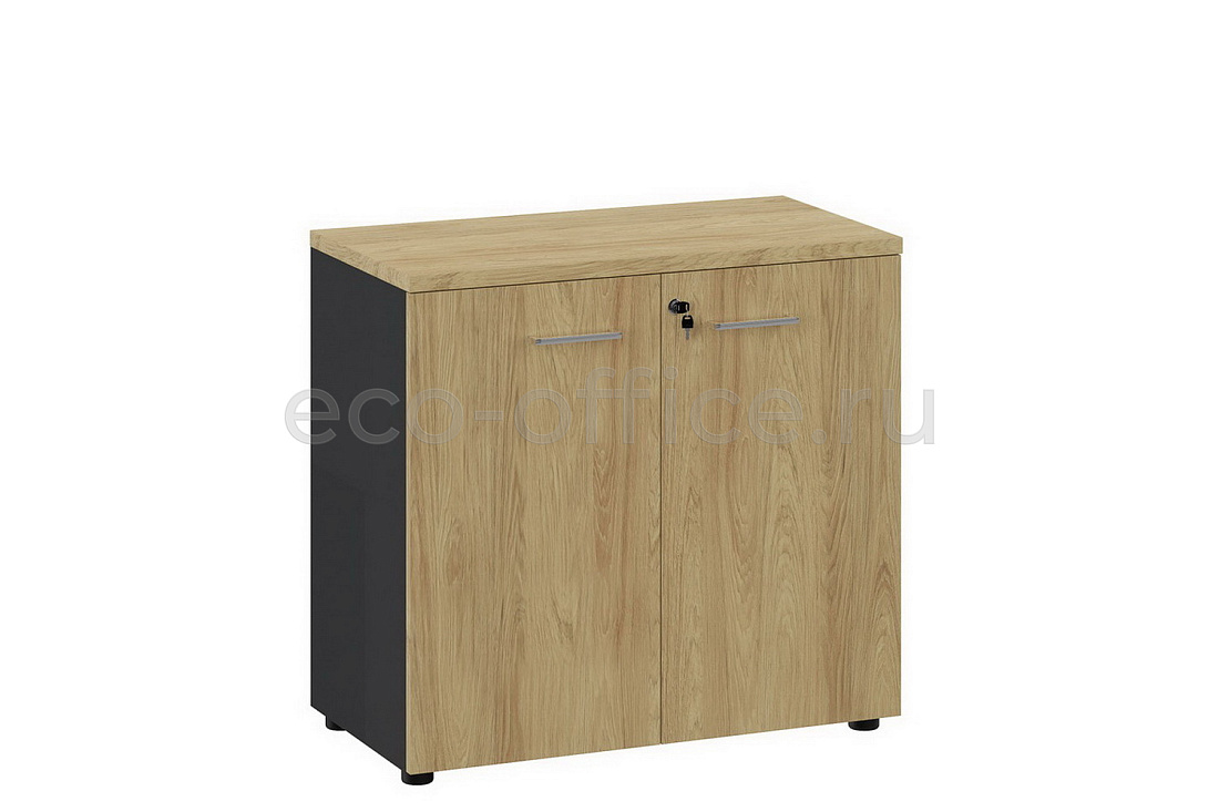 Шкаф низкий FLEX 135H001 15/6Z/6Z Гикори / Графит купить в Москве