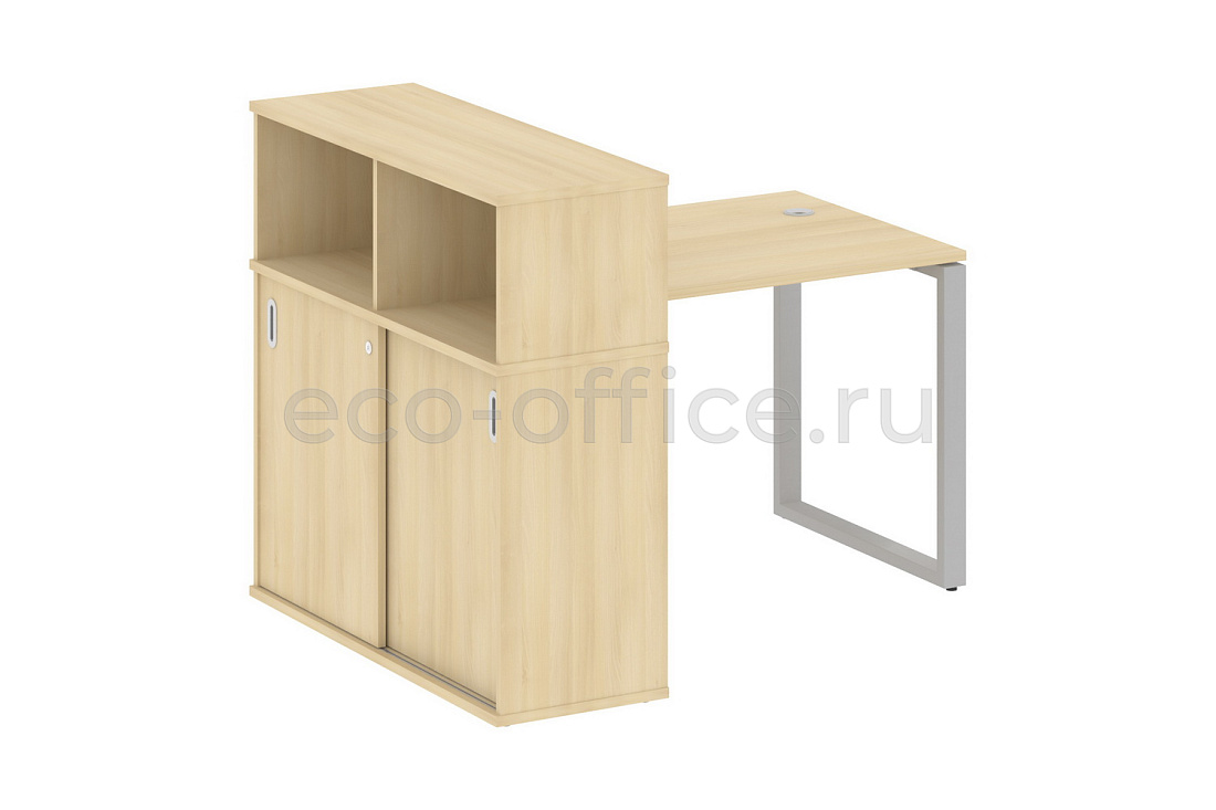 Рабочая станция с опорным шкафом-купе METAL SYSTEM STYLE БО.РС-СШК-3.1 Акация Лорка / Серый металл  стоимость