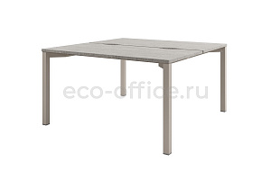 Стол-тандем на металлокаркасе SOLUTION D-41 Бетон Чефалу / Кашемир фото