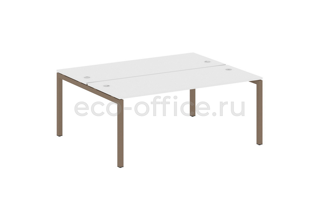 Рабочая станция METAL SYSTEM QUATTRO 5x5 50БП.РАС-СП-2.5 Белый / Мокко металл купить в Москве