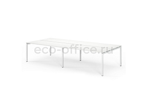Бенч на 4 рабочих места TOUR LIGHT bench 320x143 W3 Белый фото