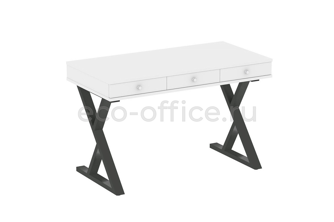 Стол на металлокаркасе HomeOffice VR.SP-1-118.M antracite Белый Бриллиант  стоимость