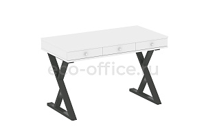 Стол на металлокаркасе HomeOffice VR.SP-1-118.M Белый Бриллиант / Антрацит металл фото
