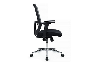 Кресло RV Chair FIX 831E-3D-M3 Серая сетка / Чёрная ткань фото