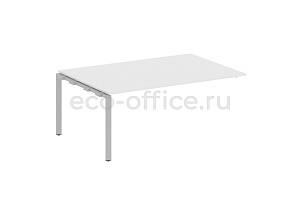 Проходной наборный элемент переговорного стола METAL SYSTEM STYLE БП.ППРГ-5 Белый / Серый металл фото