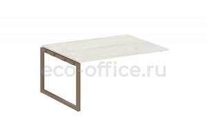 Проходной наборный элемент переговорного стола METAL SYSTEM QUATTRO 5x5 50БО.ППРГ-4 Дуб Наварра / Мокко металл фото