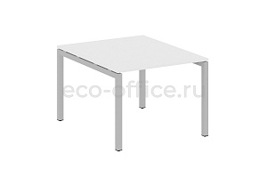Стол переговорный (1 столешница) METAL SYSTEM QUATTRO 5x5 50БП.ПРГ-1.1 Белый / Серый металл фото