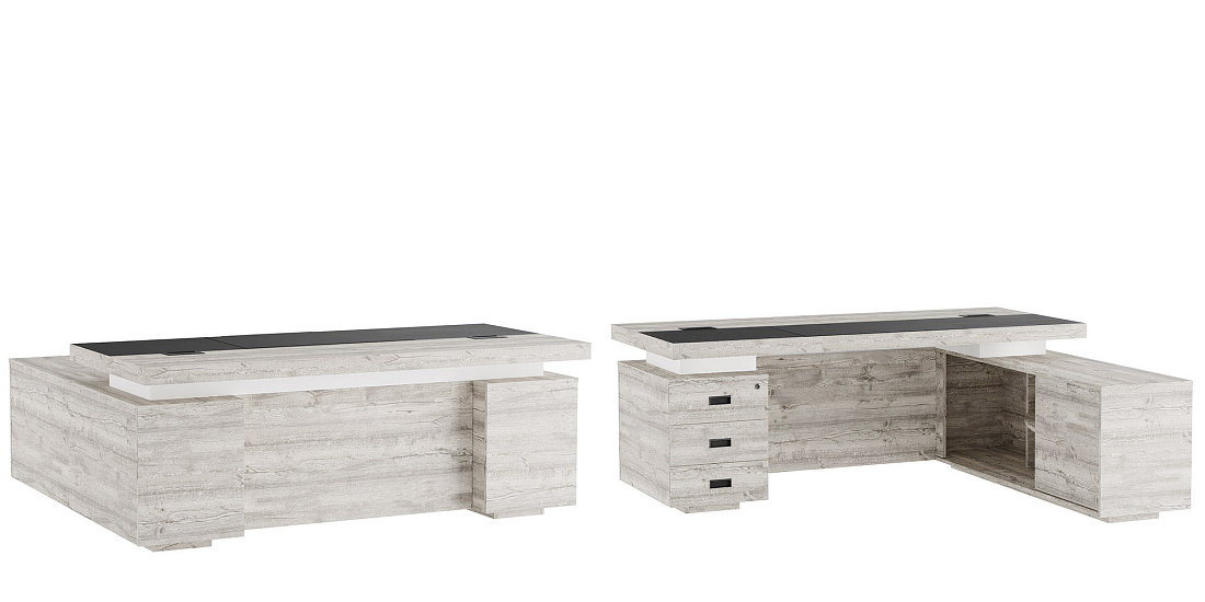 стол письменный с тумбой и приставкой liverpool lvp19010101 фото