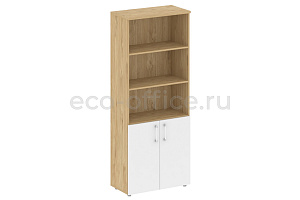 Шкаф высокий широкий SHIFT SK.ST-1.1 Тиквуд Светлый / Белый Бриллиант фото