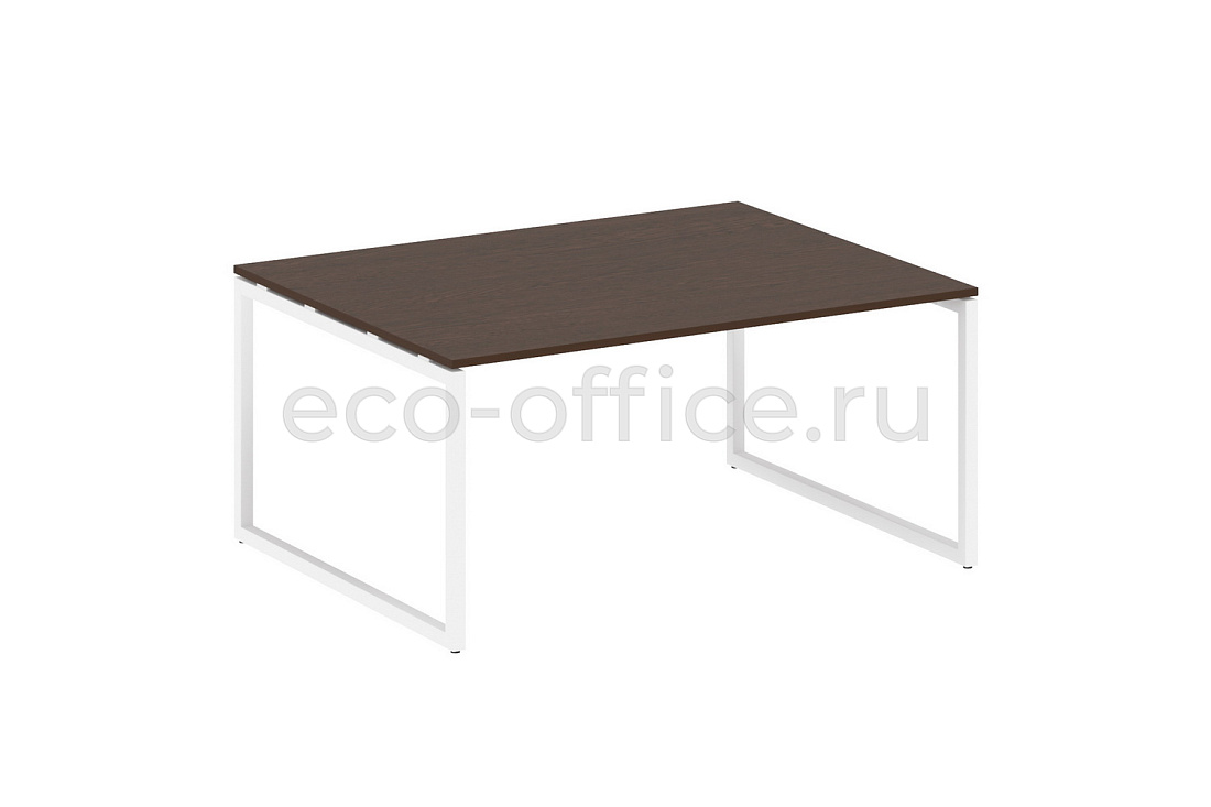 Стол переговорный (1 столешница) METAL SYSTEM QUATTRO 4x4 40БО.ПРГ-1.4 Венге Цаво / Белый металл  стоимость