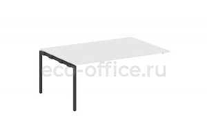 Проходной наборный элемент переговорного стола METAL SYSTEM QUATTRO 4x4 40БП.ППРГ-5 Белый / Антрацит металл фото