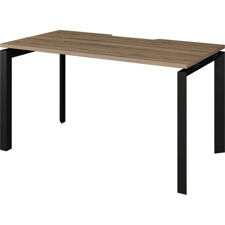 стол на металлокаркасе protech нтмп.п-140 дуб сафари/антрацит фото