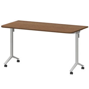 Стол мобильный складной радиусный Protech МБ22-140.70Р Орех/Белый фото