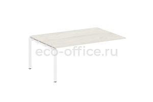 Проходной наборный элемент переговорного стола METAL SYSTEM STYLE БП.ППРГ-5 Дуб Наварра / Белый металл фото