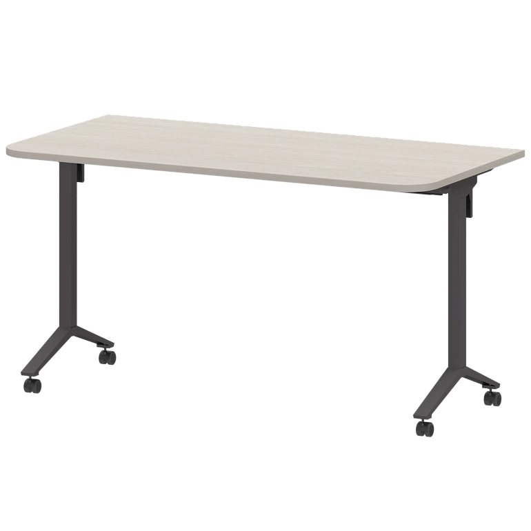 стол мобильный складной радиусный protech мб22-140.70р ясень шимо/антрацит фото