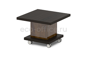 Стол журнальный GRACE L-310 Дуб Линдберг тёмный / Tasso Nero фото