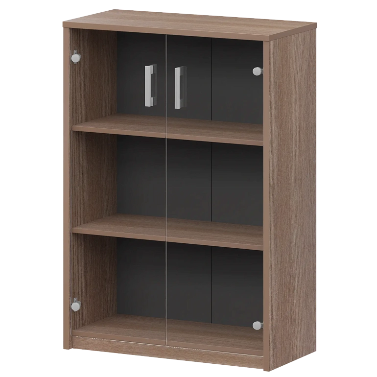 стеллаж средний с прозрачным стеклом protech а-304/а-стл304пр темный шимо фото