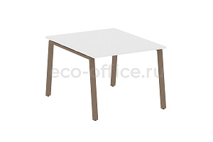 Стол переговорный (1 столешница) METAL SYSTEM STYLE БА.ПРГ-1.1 Белый / Мокко металл фото