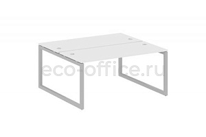 Рабочая станция METAL SYSTEM QUATTRO 5x5 50БО.РАС-СП-2.4 Белый / Серый металл фото