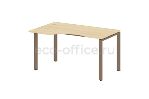 Стол криволинейный левый METAL SYSTEM STYLE БП.СА-2 (L) Акация Лорка / Мокко металл фото