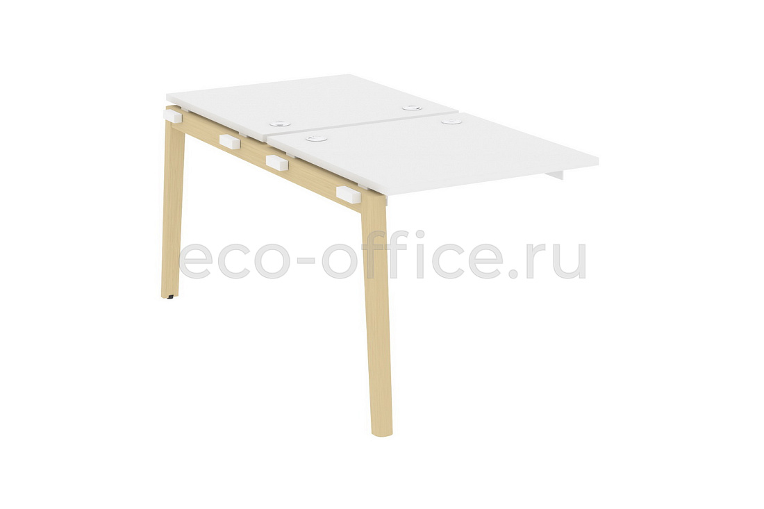 Наборный элемент рабочей станции на 2 рабочих места ONIX WOOD OW.2.NRS-0.8 Белый Бриллиант / Дуб Светлый  стоимость
