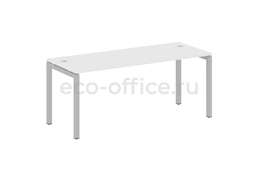 Стол письменный METAL SYSTEM QUATTRO 5x5 50БП.СП-5 Белый / Серый металл купить в Москве