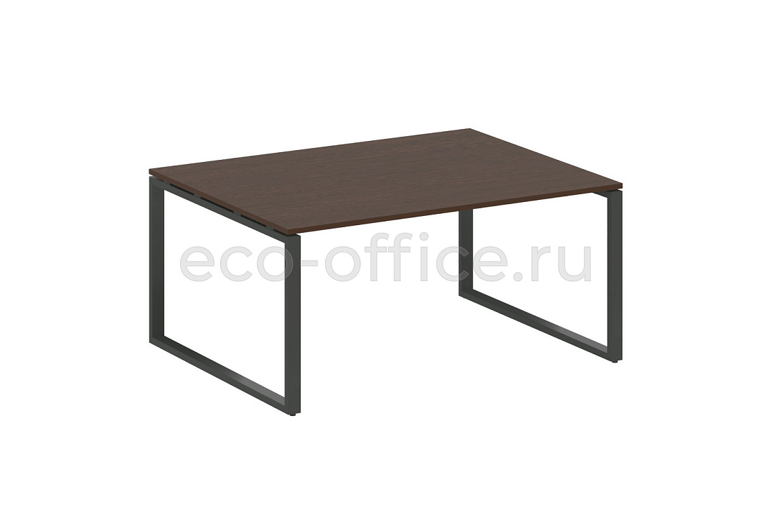 Стол переговорный (1 столешница) METAL SYSTEM STYLE БО.ПРГ-1.4 Венге Цаво / Антрацит металл  стоимость