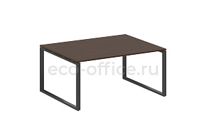 Стол переговорный (1 столешница) METAL SYSTEM STYLE БО.ПРГ-1.4 Венге Цаво / Антрацит металл фото