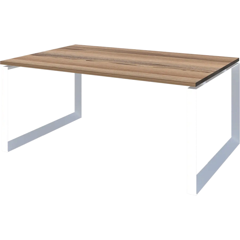 стол переговорный на металлокаркасе protech нтмп.о.160.11 дуб сафари/белый фото