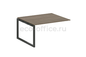 Проходной наборный элемент переговорного стола METAL SYSTEM QUATTRO 5x5 50БО.ППРГ-3 Вяз Благородный / Антрацит металл фото