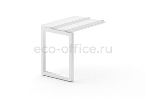 Металлокаркас на O-образной опоре 50х50 для приставки 600*600 Белый металл фото