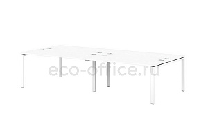 Бенч-система на металлокаркасе 60*30 SENTIDA STEEL S-143 Белый фото
