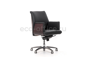 Кресло руководителя Profoffice ZEUS B Палисандр Чёрная кожа фото