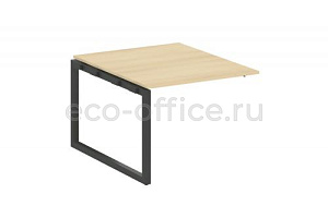 Проходной наборный элемент переговорного стола METAL SYSTEM QUATTRO 5x5 50БО.ППРГ-1 Акация Лорка / Антрацит металл фото