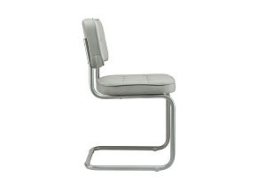Конференц-кресло ECO-CHAIR COLOMBO Comfort CLM-05 Серый велюр / Серый металл фото